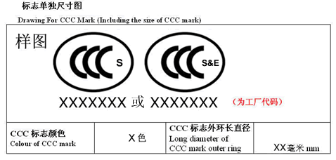 3C认证标志尺寸
